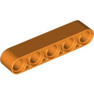 Lego rameno 1x5, oranžová (4141731, 4142138, 6143014)